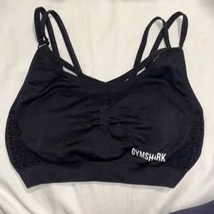 Gymshark Energy Seamless Black Sports Bra Size M